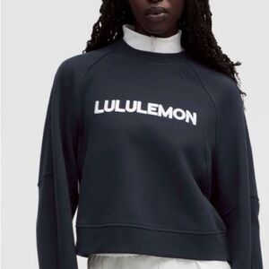 lululemon athletica Navy Scuba Oversized Pullover Wordmark